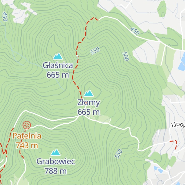 Map of Miłkowskie Skałki