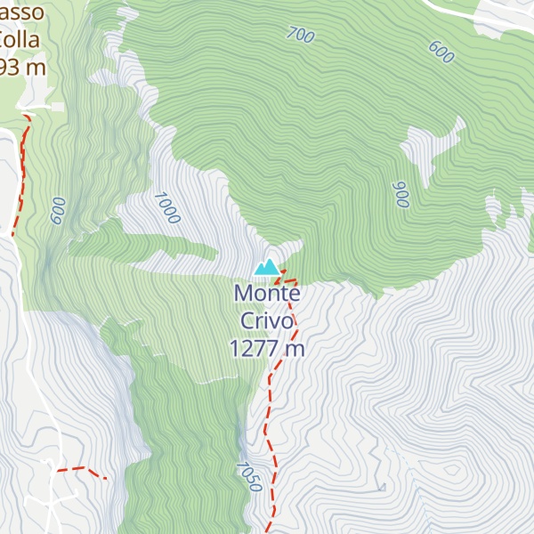 Map of Monte Crivo