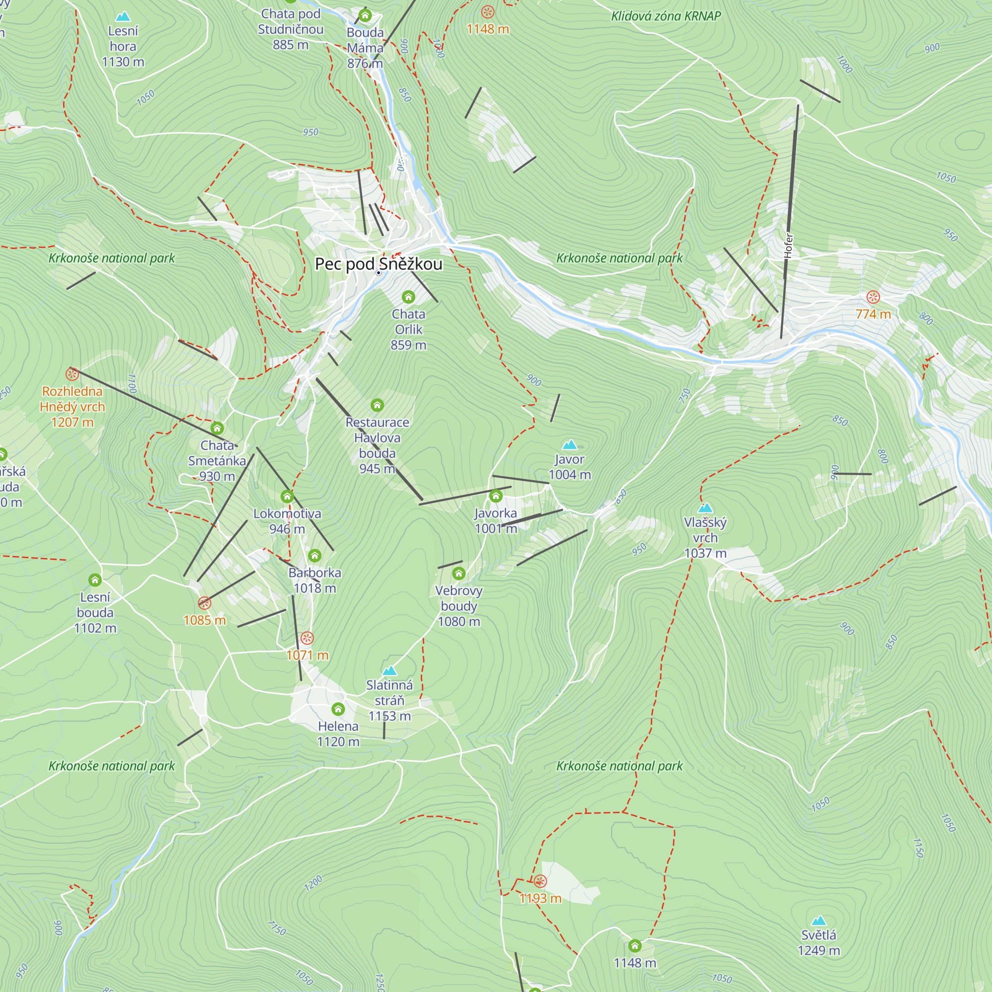 Javorka map
