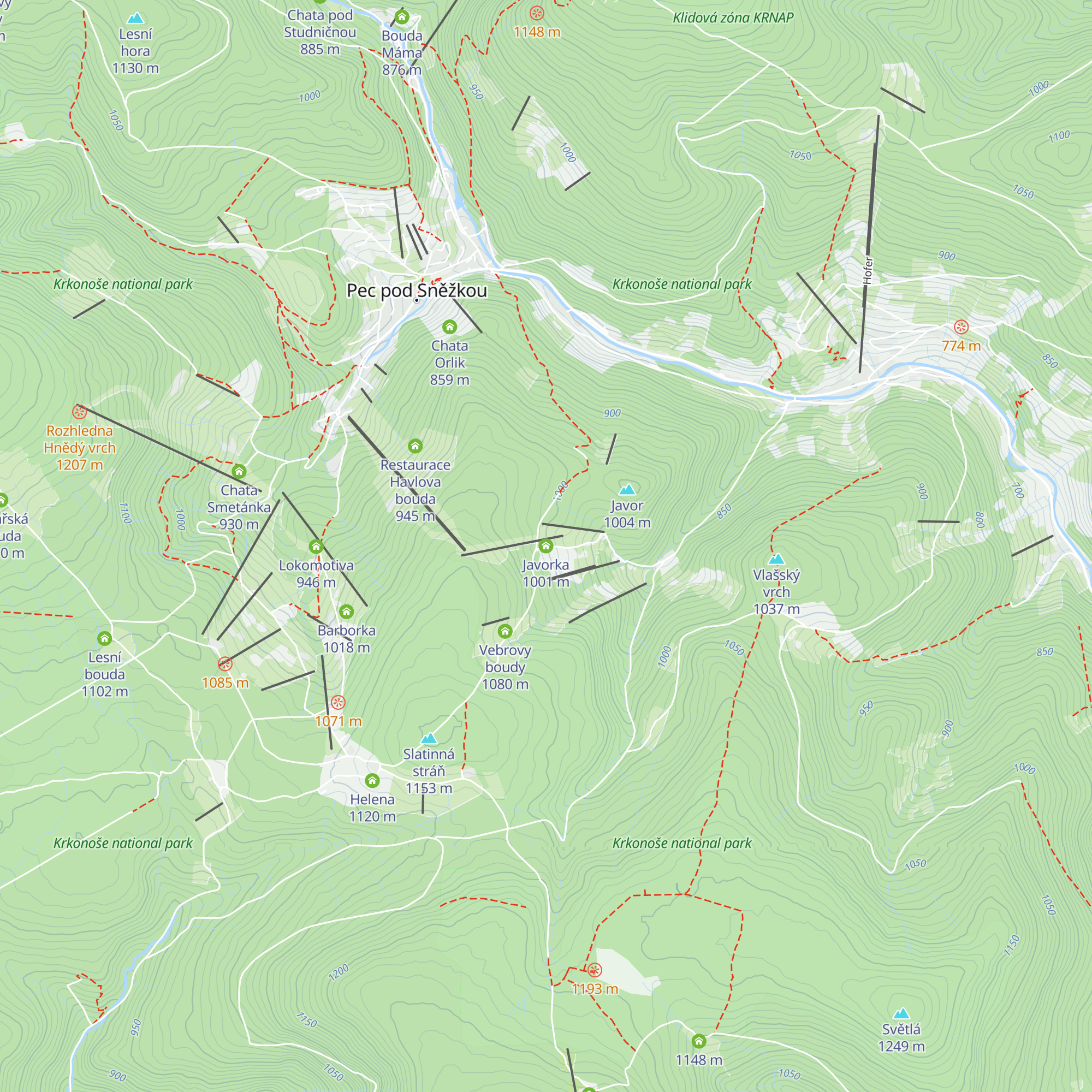 Javorka map