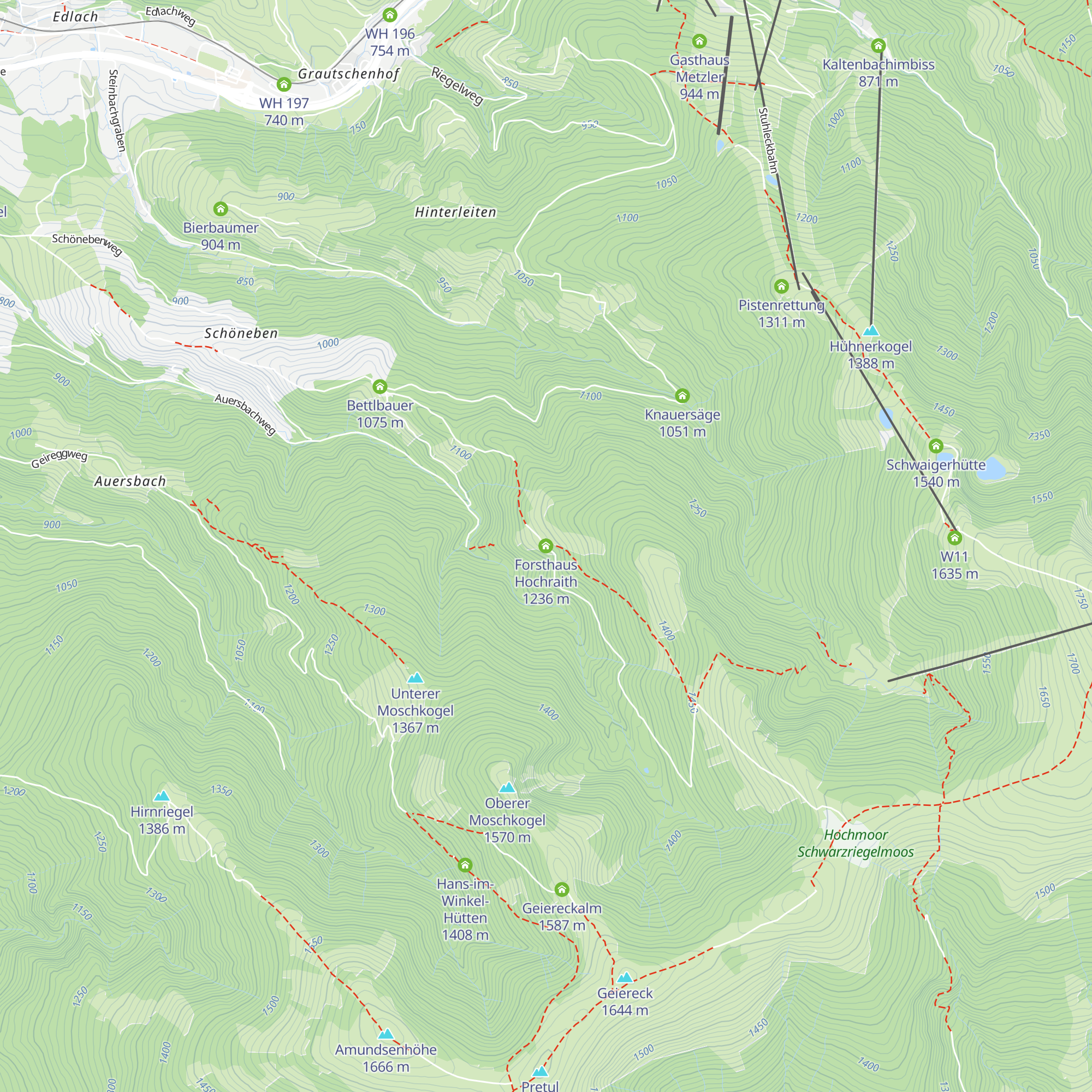 Forsthaus Hochraith map