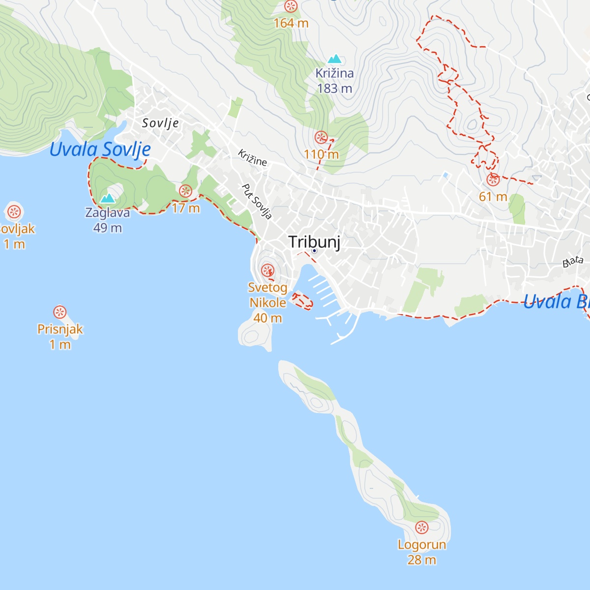 Turistička zajednica Općine Tribunj map