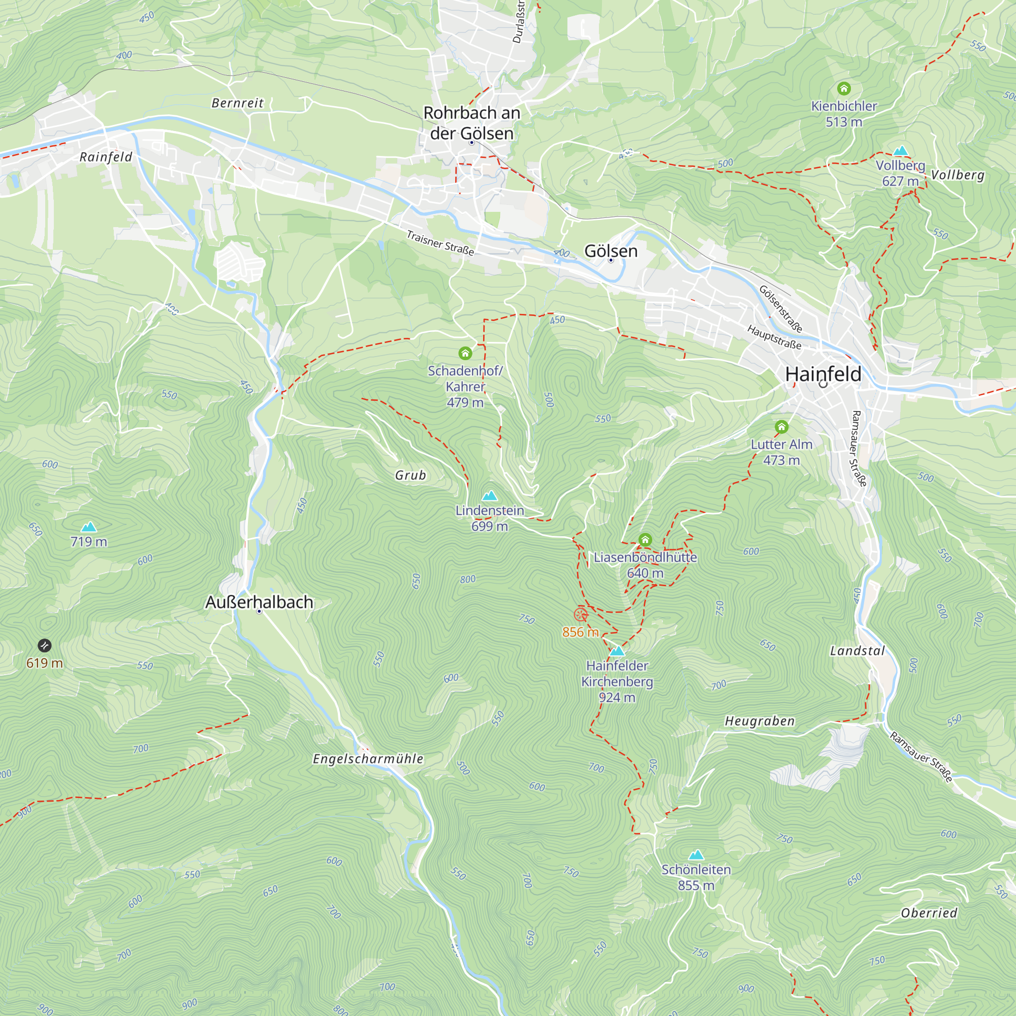 Lindensteinhütte map