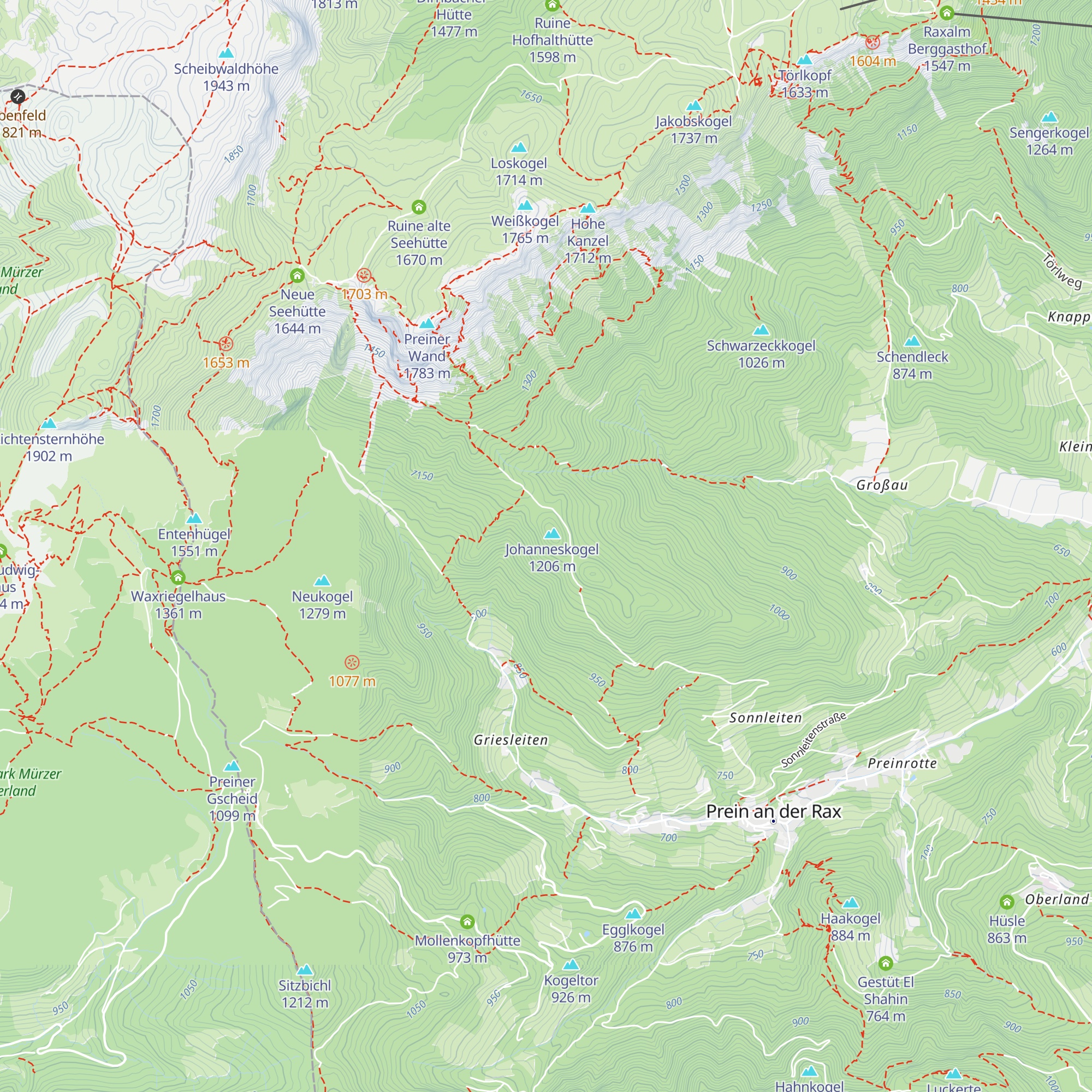 Diensthütte Taubenbründl map