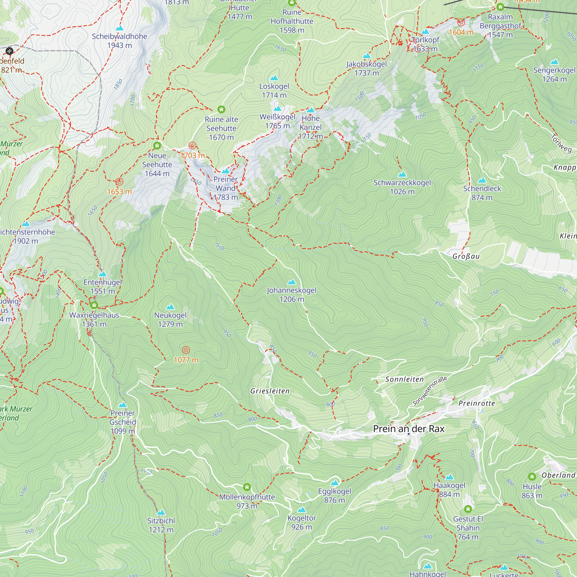 Diensthütte Taubenbründl map