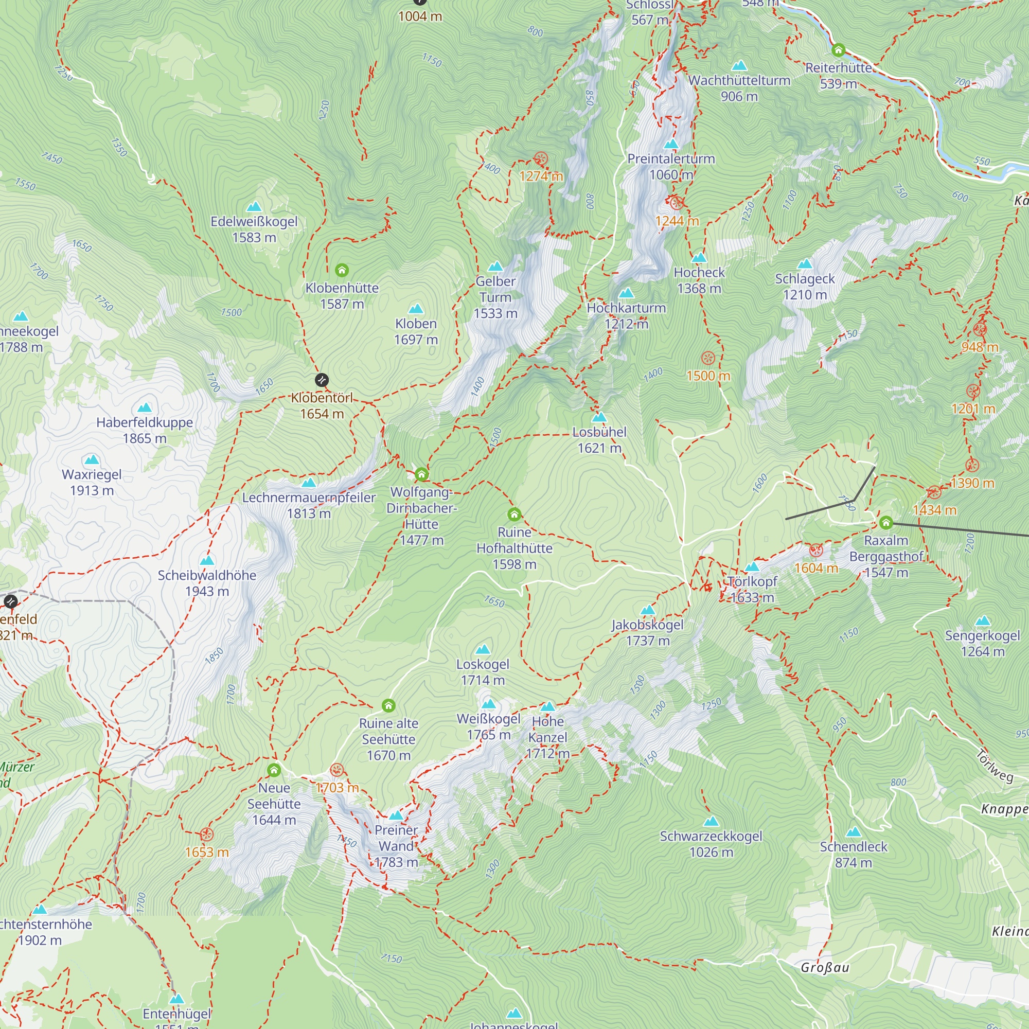 Ruine Hofhalthütte map