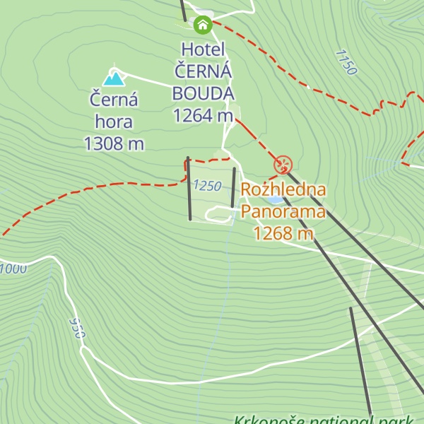Map of Chata Kábrtova Bouda