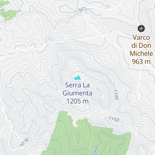 Map of Serra La Giumenta