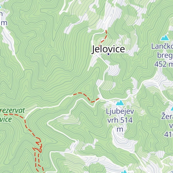 Map of Kerješetov vrh