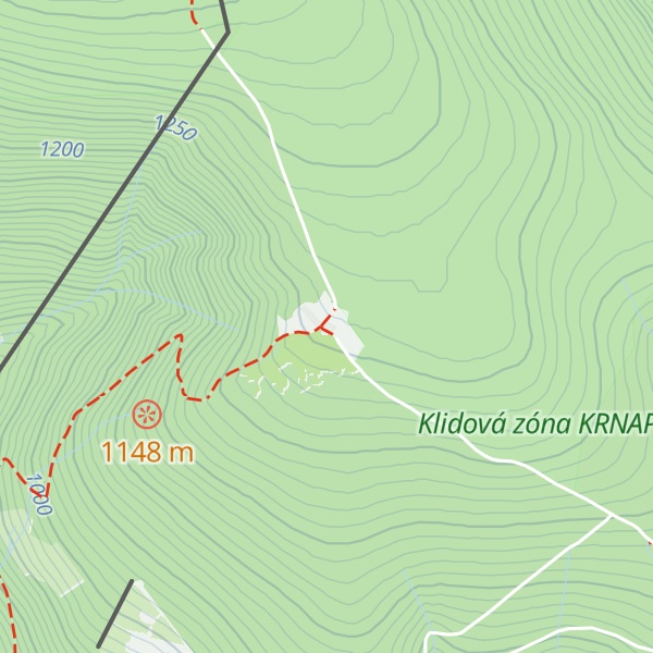 Map of Bouda Růžohorky