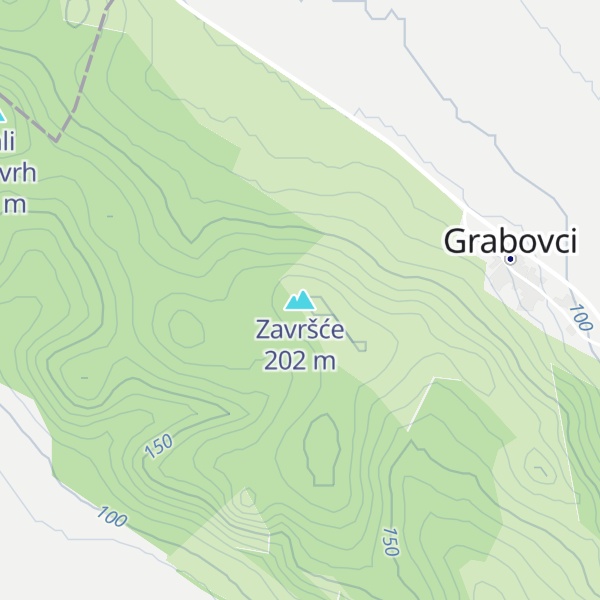 Map of Završće