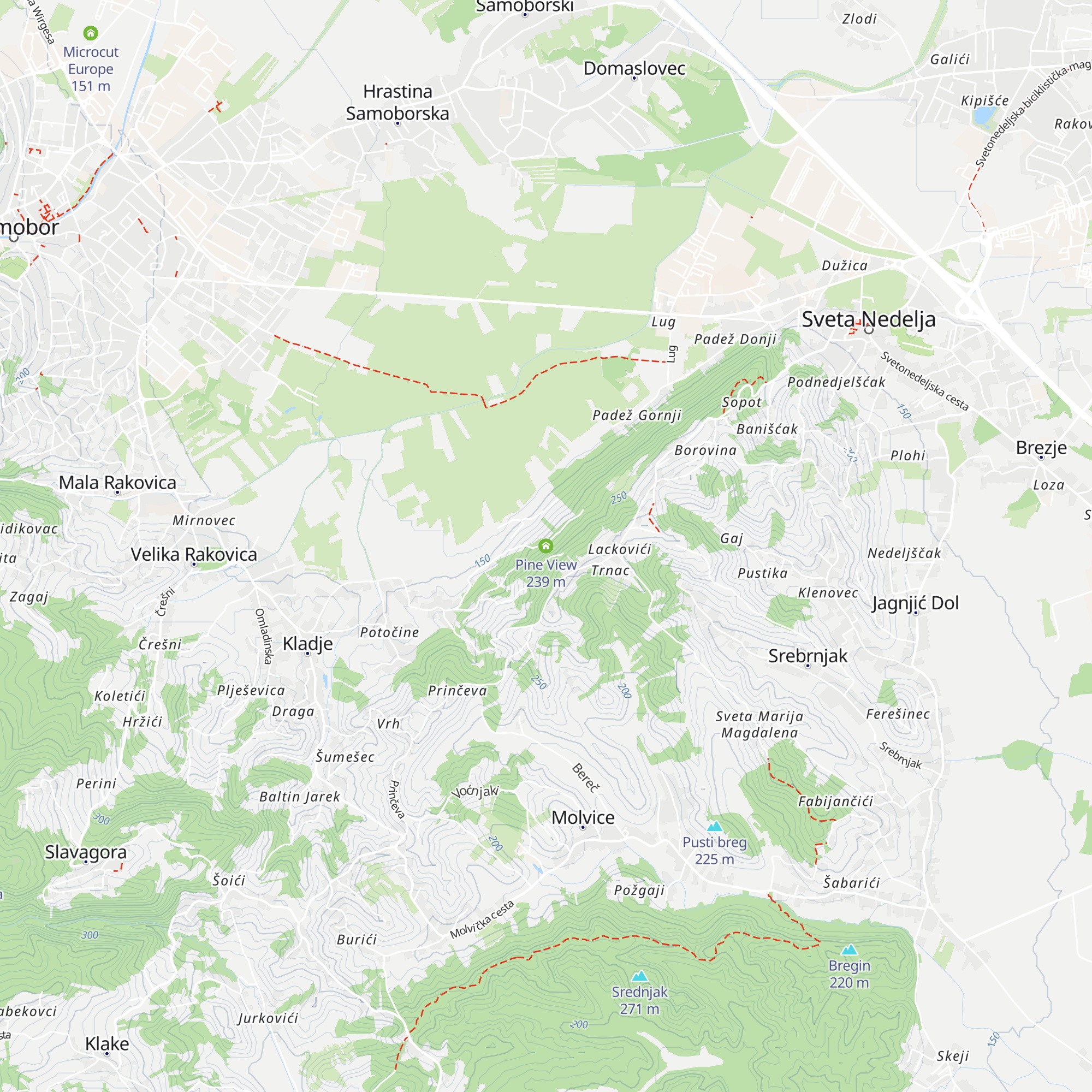 Pine View map