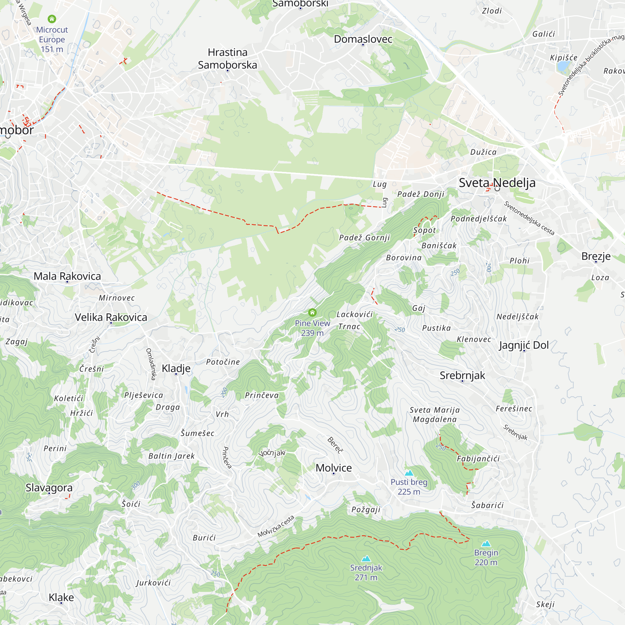 Pine View map
