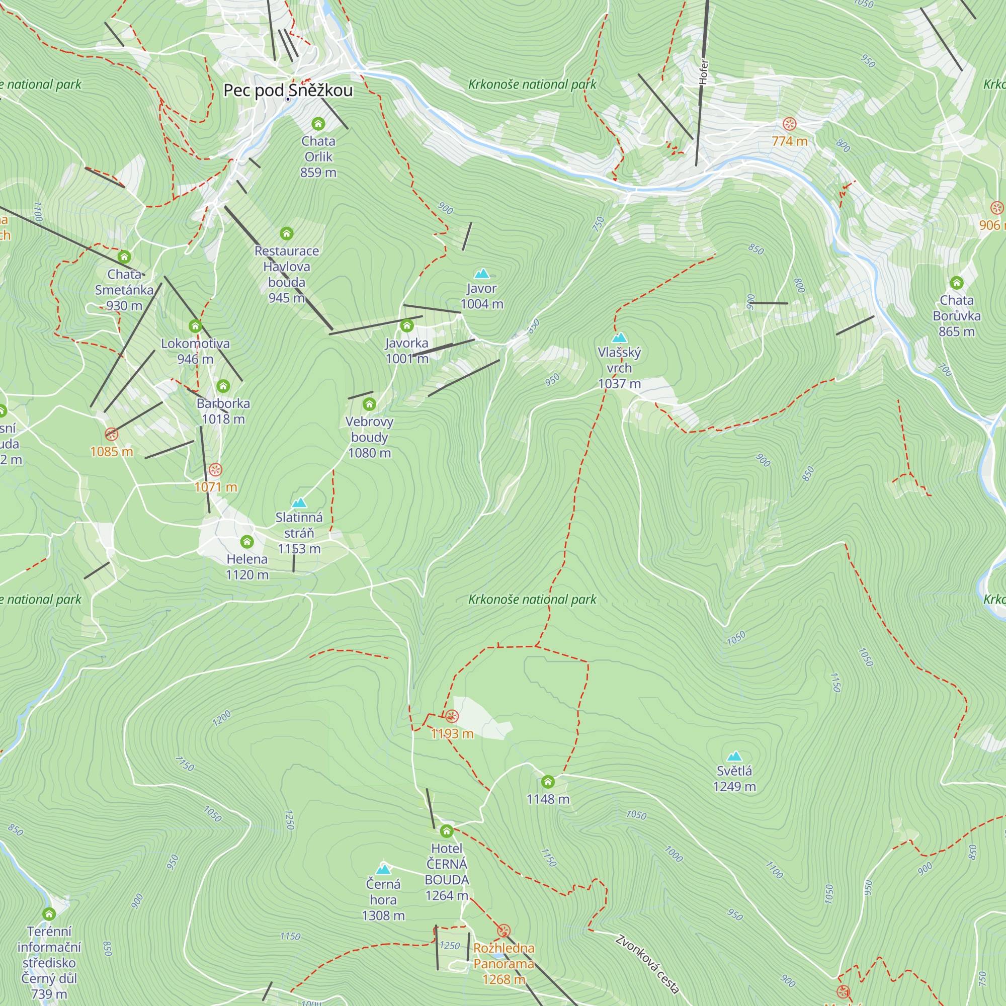 Thamova bouda ? map
