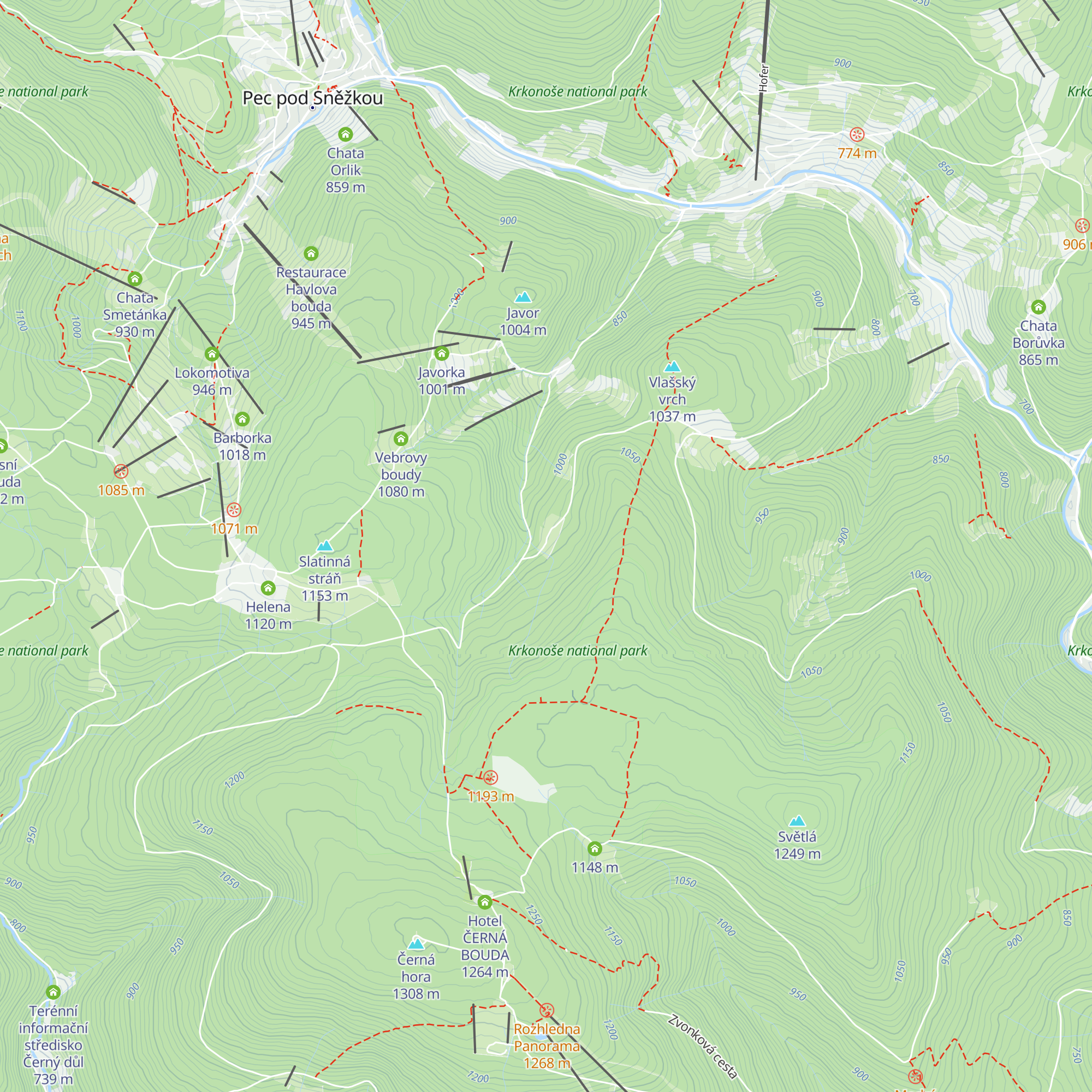 Thamova bouda ? map