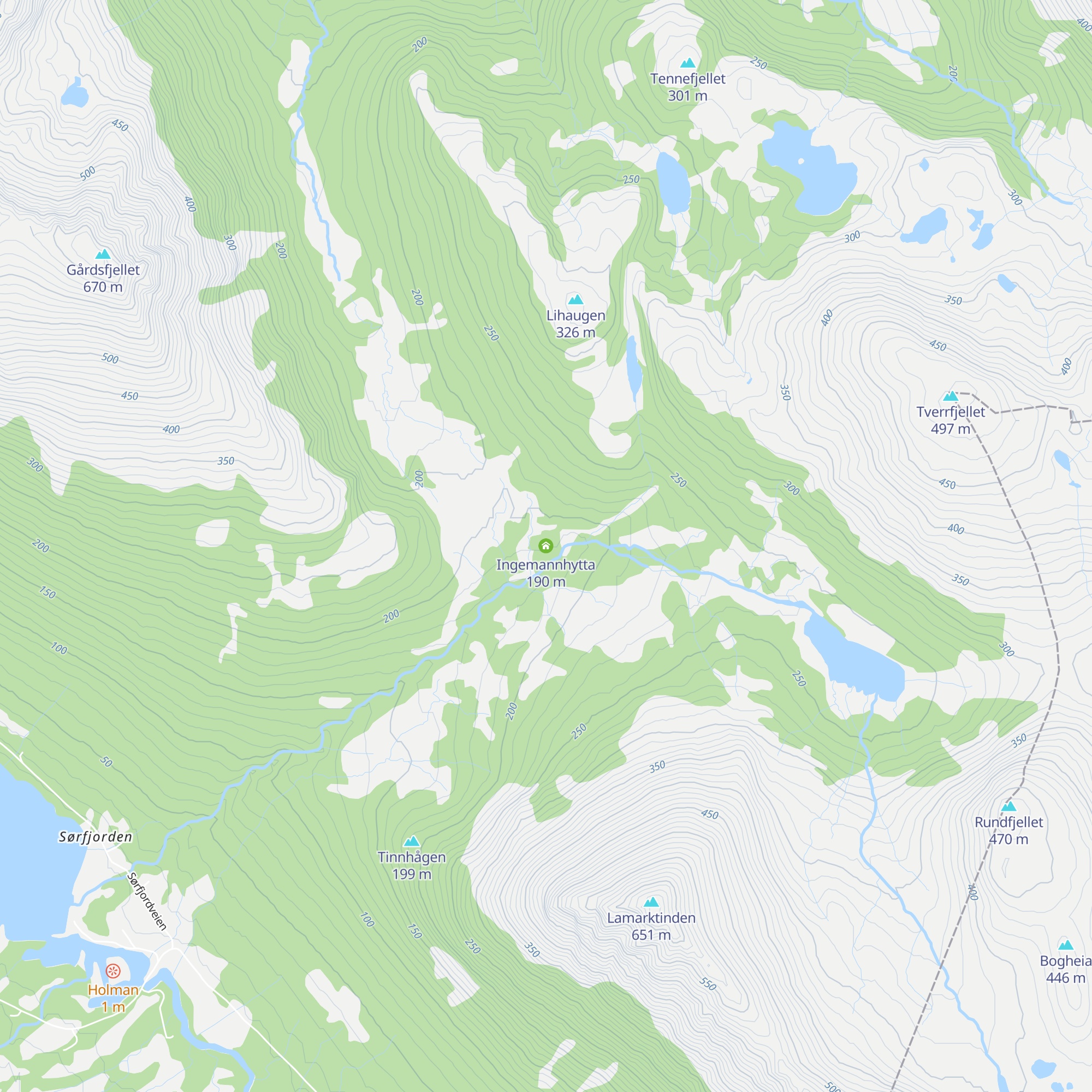 Ingemannhytta map