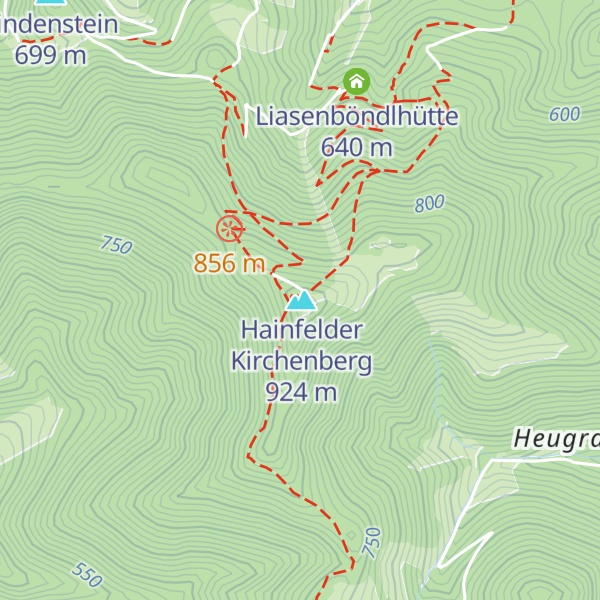 Map of Hainfelder Hütte