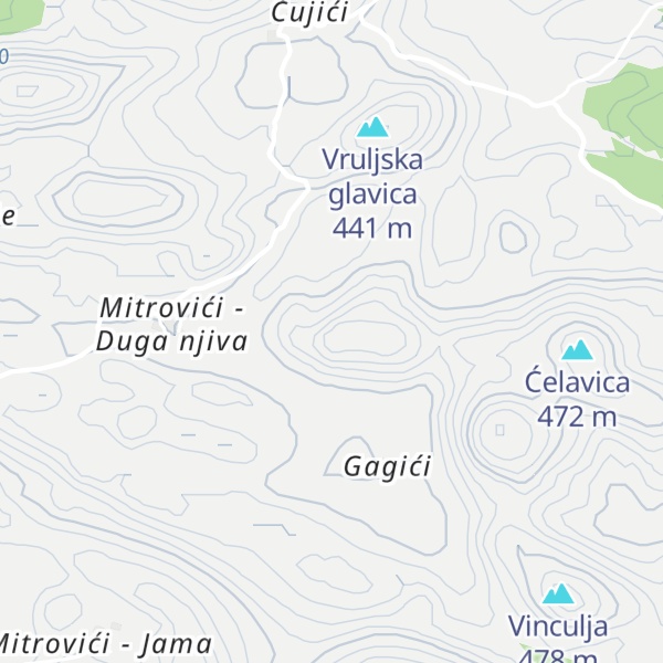 Map of Dukića glavica