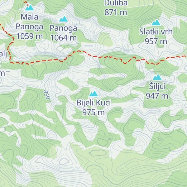 Map of Bijeli Kuci