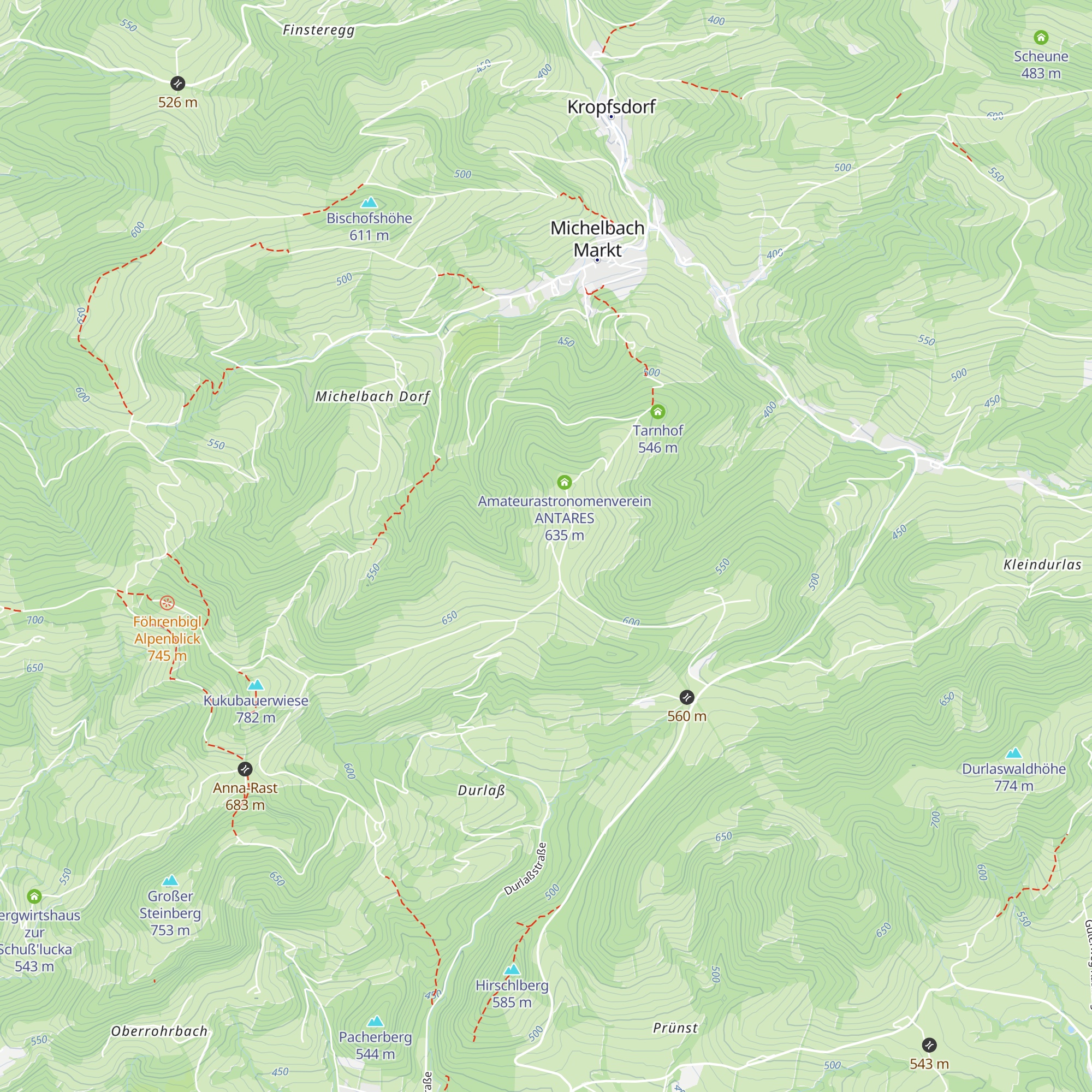 Jubiläumsweide map