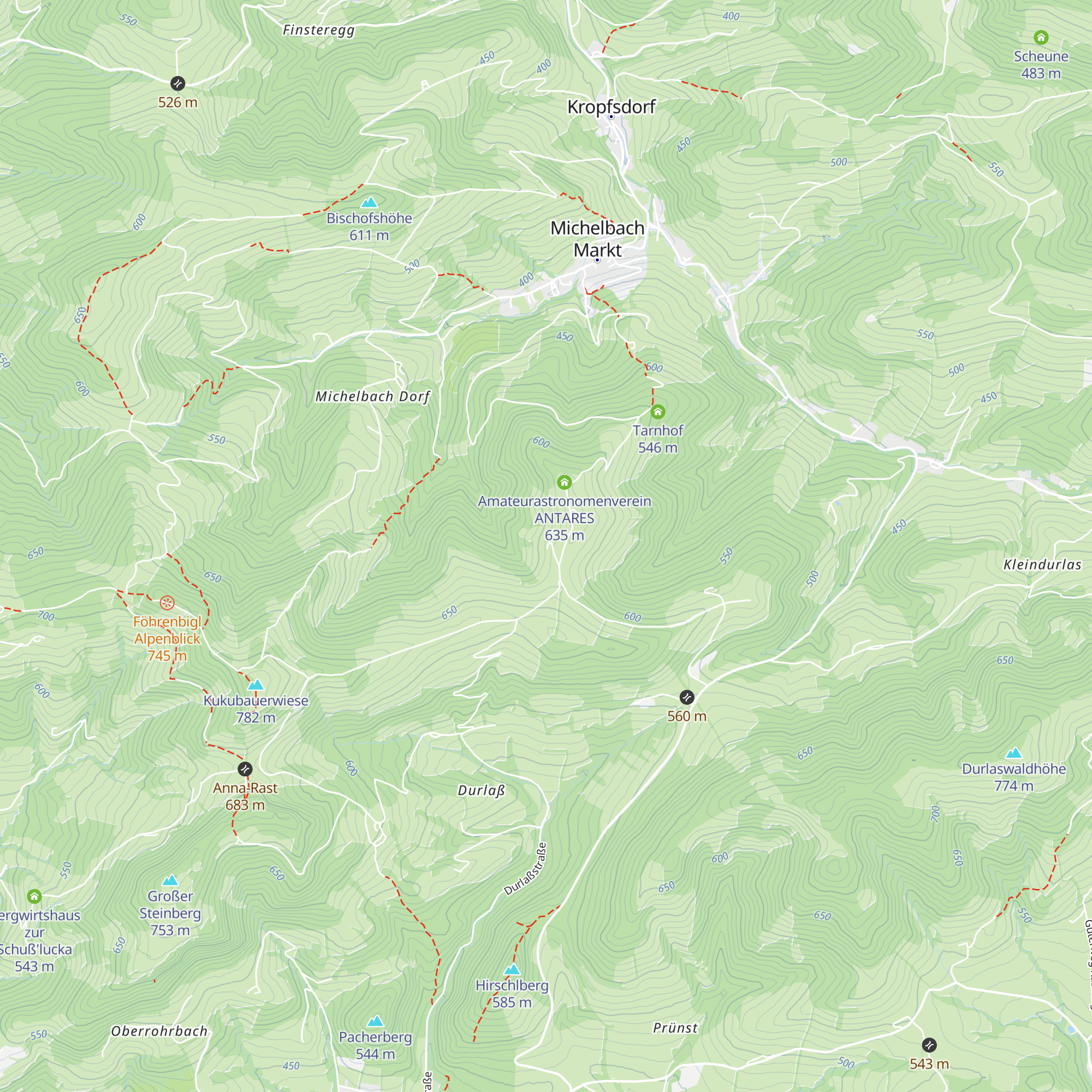 Jubiläumsweide map