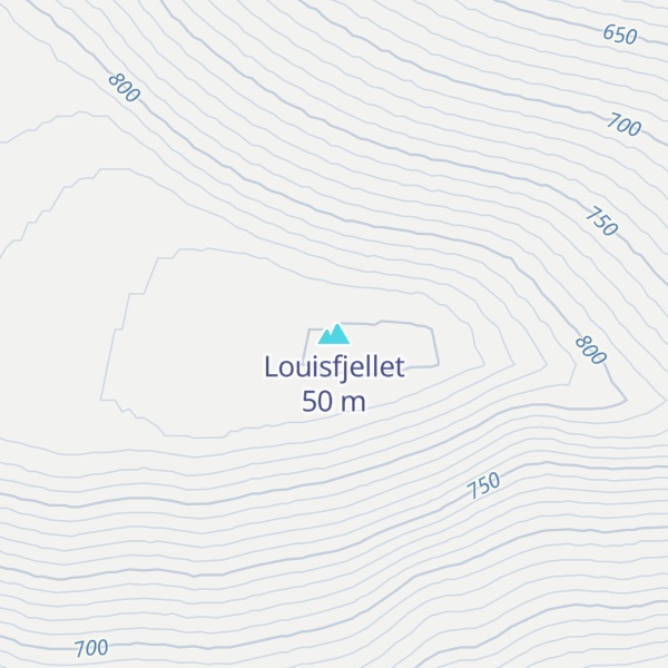 Map of Louisfjellet