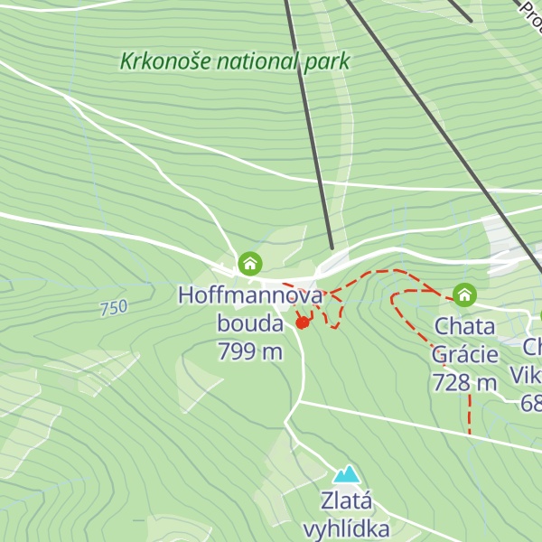 Map of Hoffmannova bouda