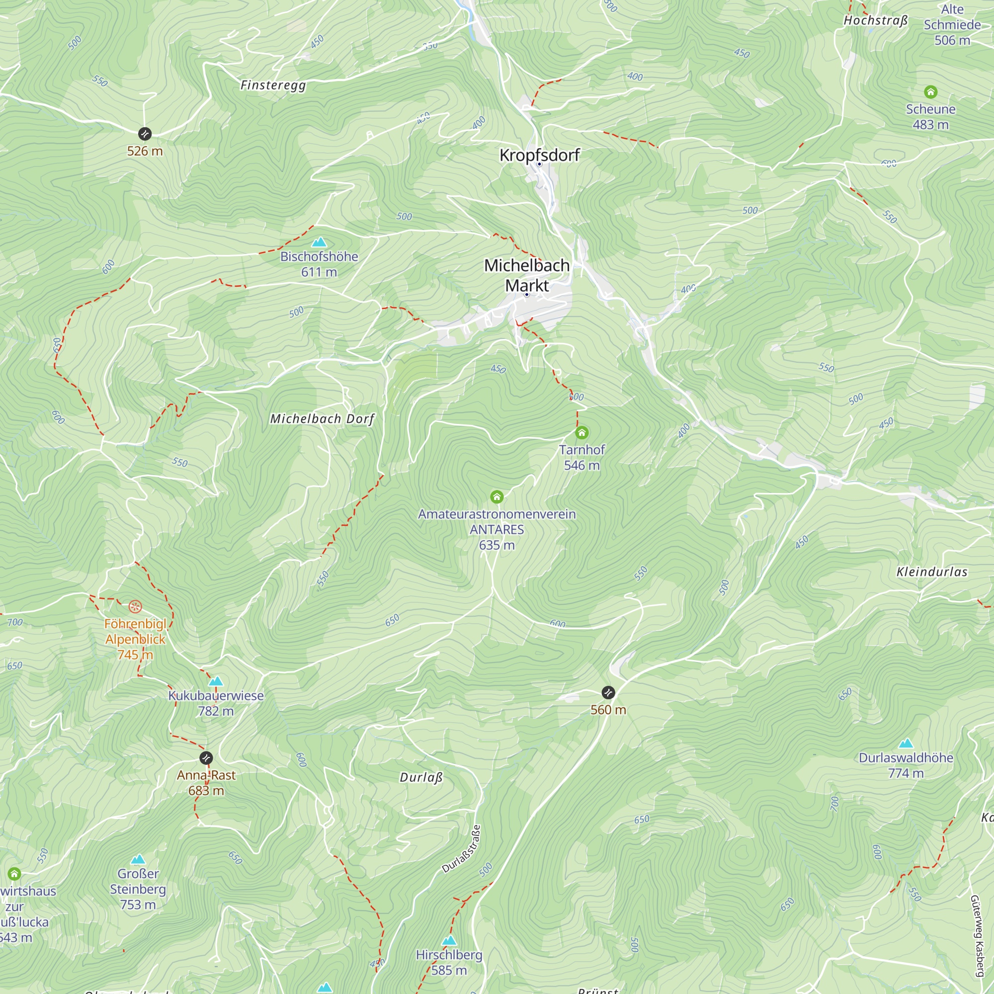 Amateurastronomenverein ANTARES map