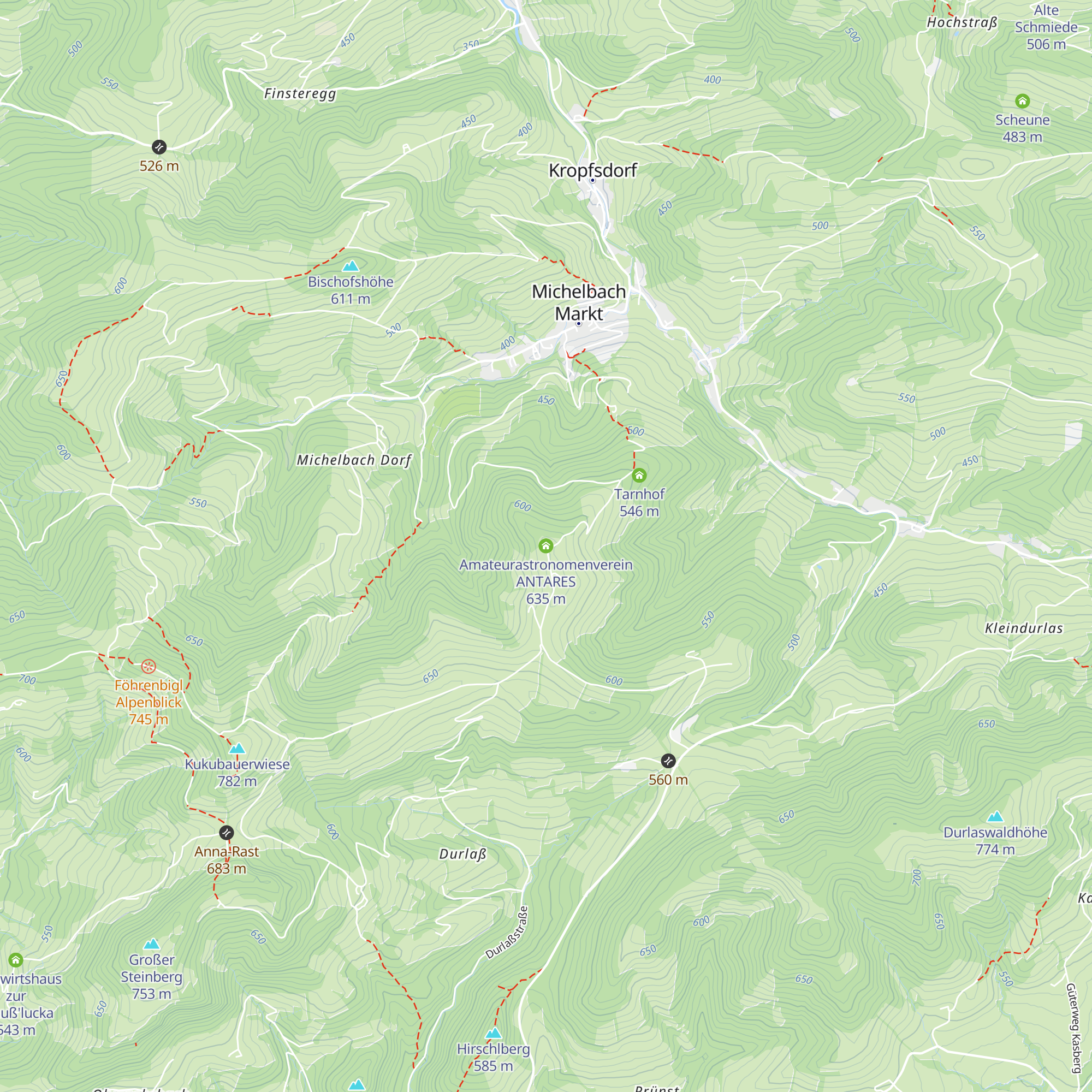 Amateurastronomenverein ANTARES map