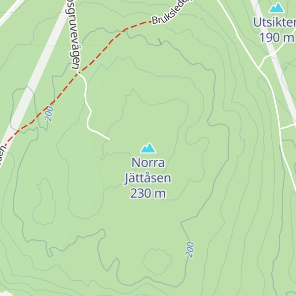 Map of Norra Jättåsen