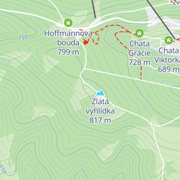 Map of Chata U Kohouta