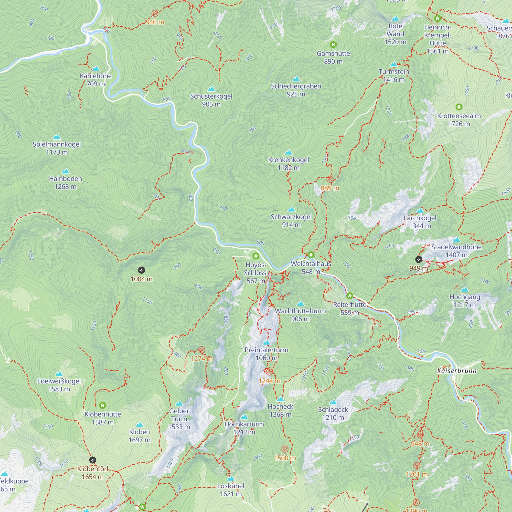 Hoyos-Schlössl map