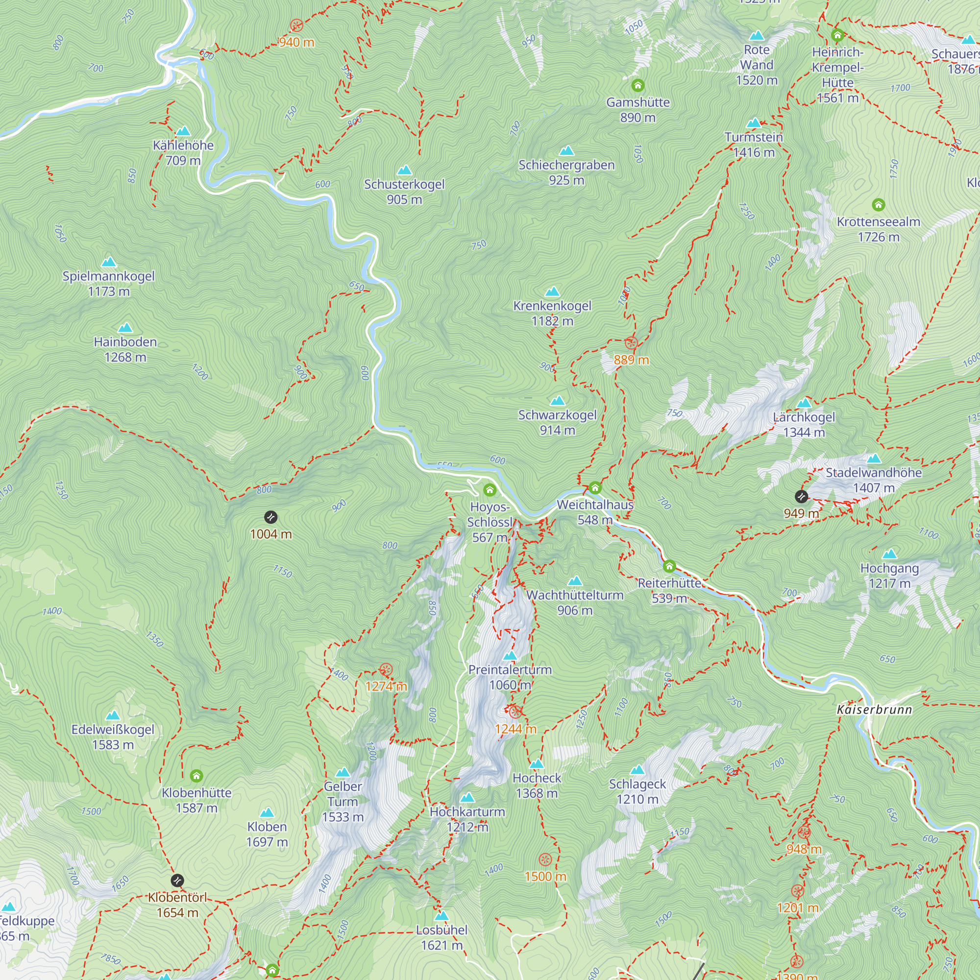 Hoyos-Schlössl map