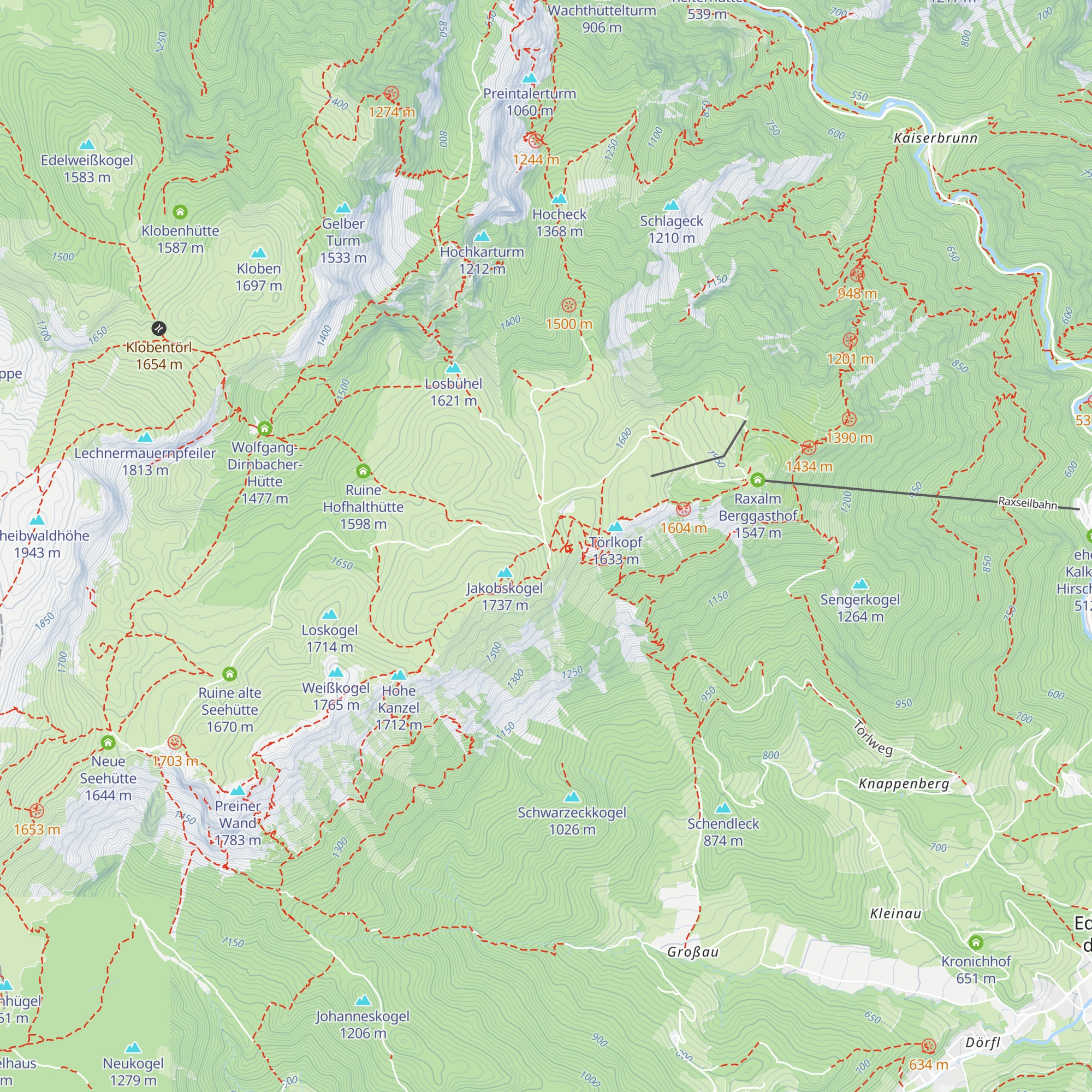 Stützpunkt der niederösterreichischen Berg- und Naturwacht map