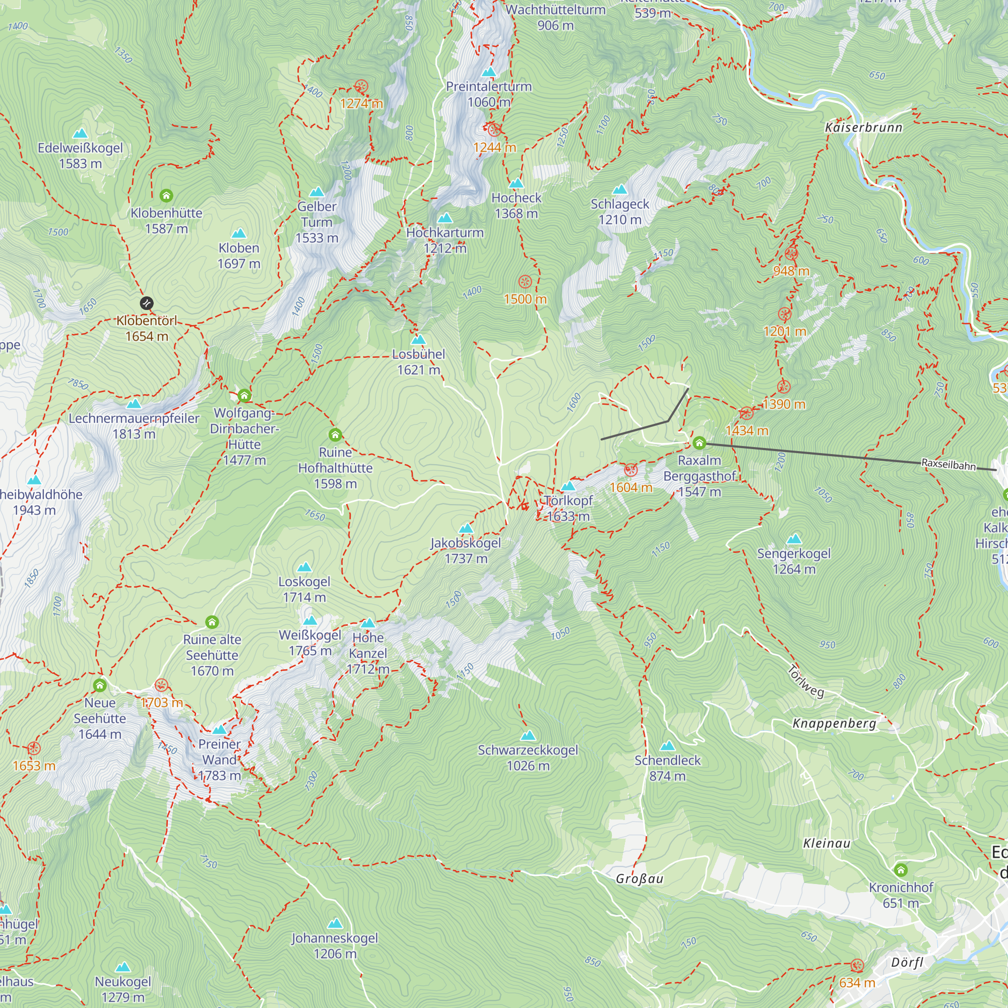 Stützpunkt der niederösterreichischen Berg- und Naturwacht map