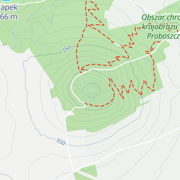 Map of Ostrzyca Proboszczowicka