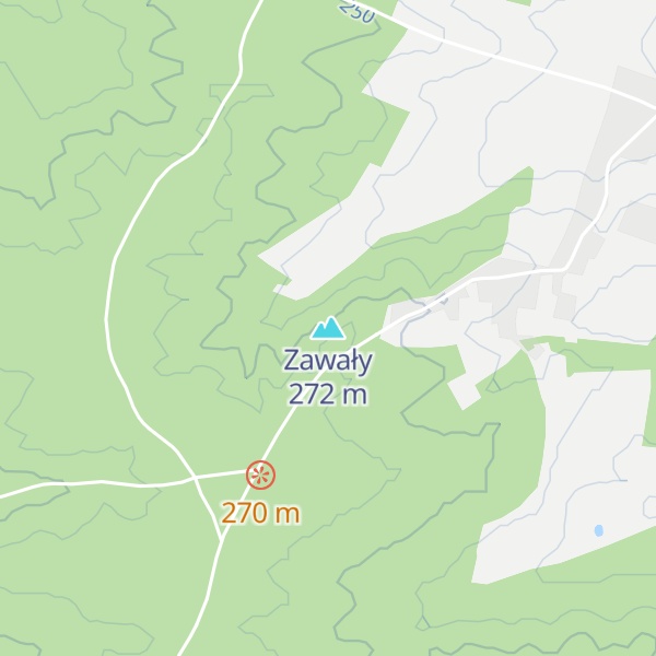 Map of Zawały