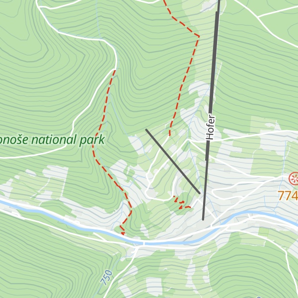 Map of Chata Silnička