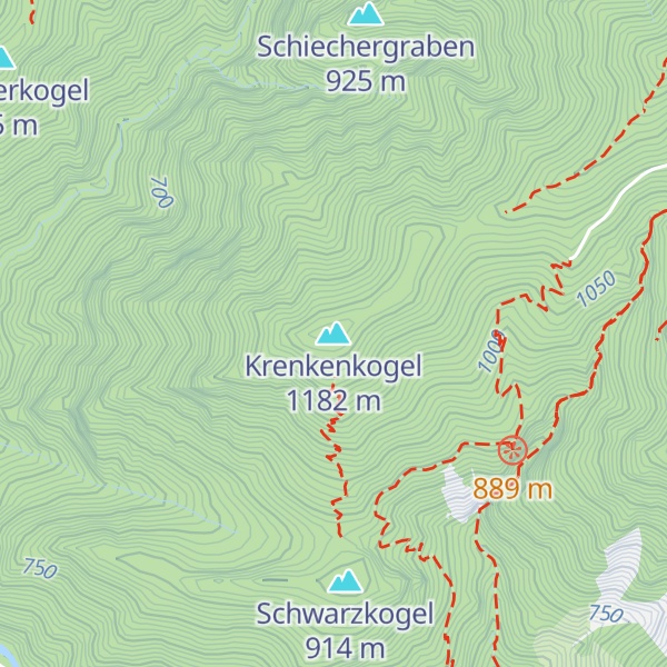 Map of Krenkenkogel