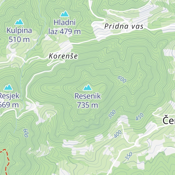 Map of Resenik
