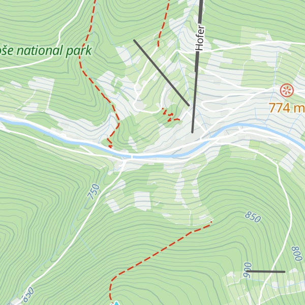 Map of Chata Tobísek