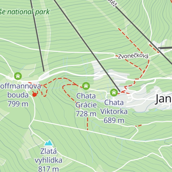 Map of Chata Grácie