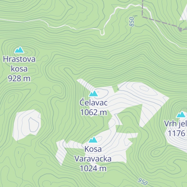 Map of Ćelavac
