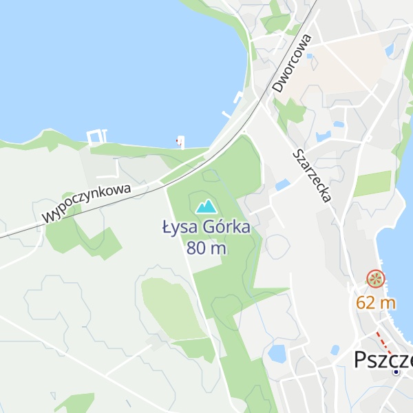 Map of Łysa Górka