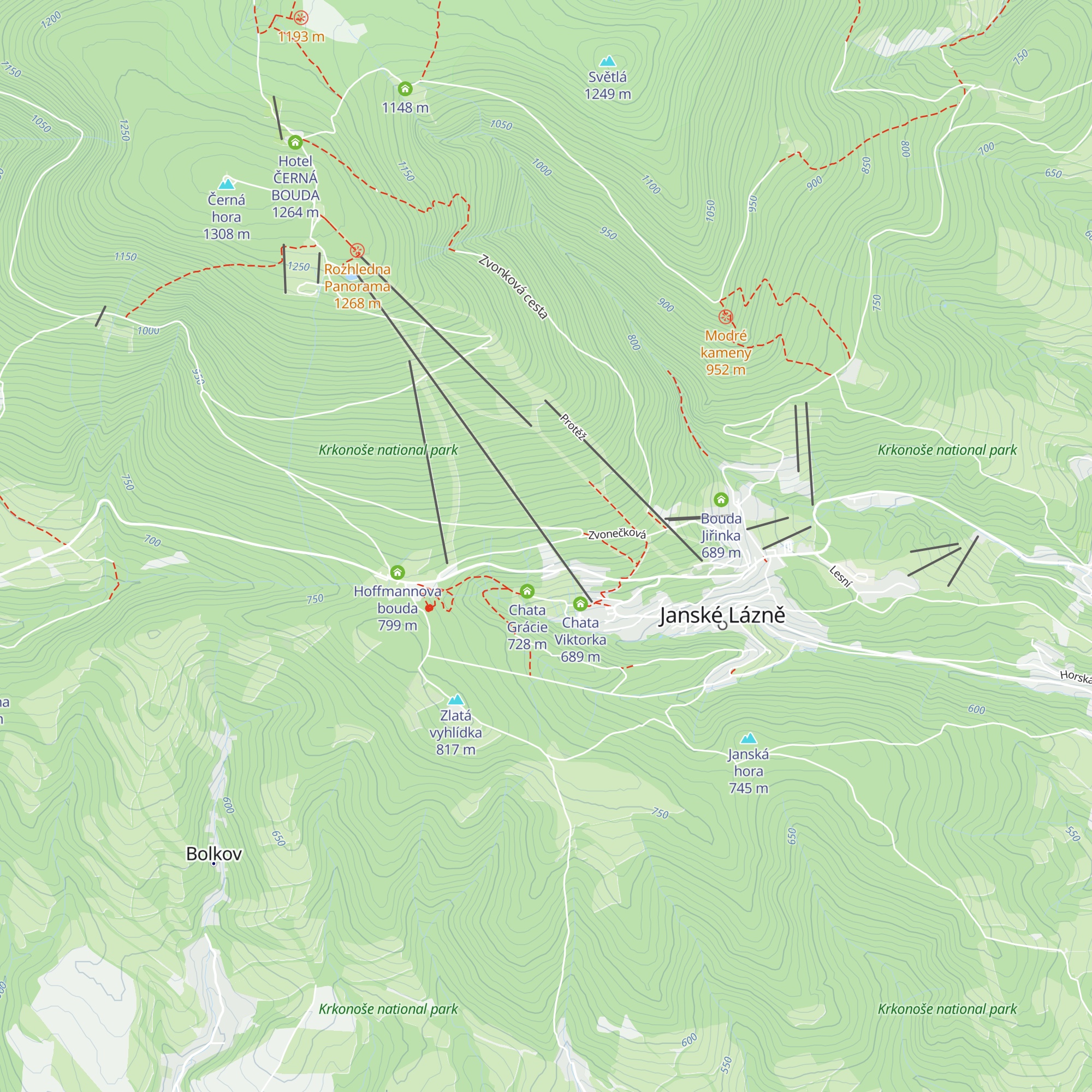 Ludvikova bouda map