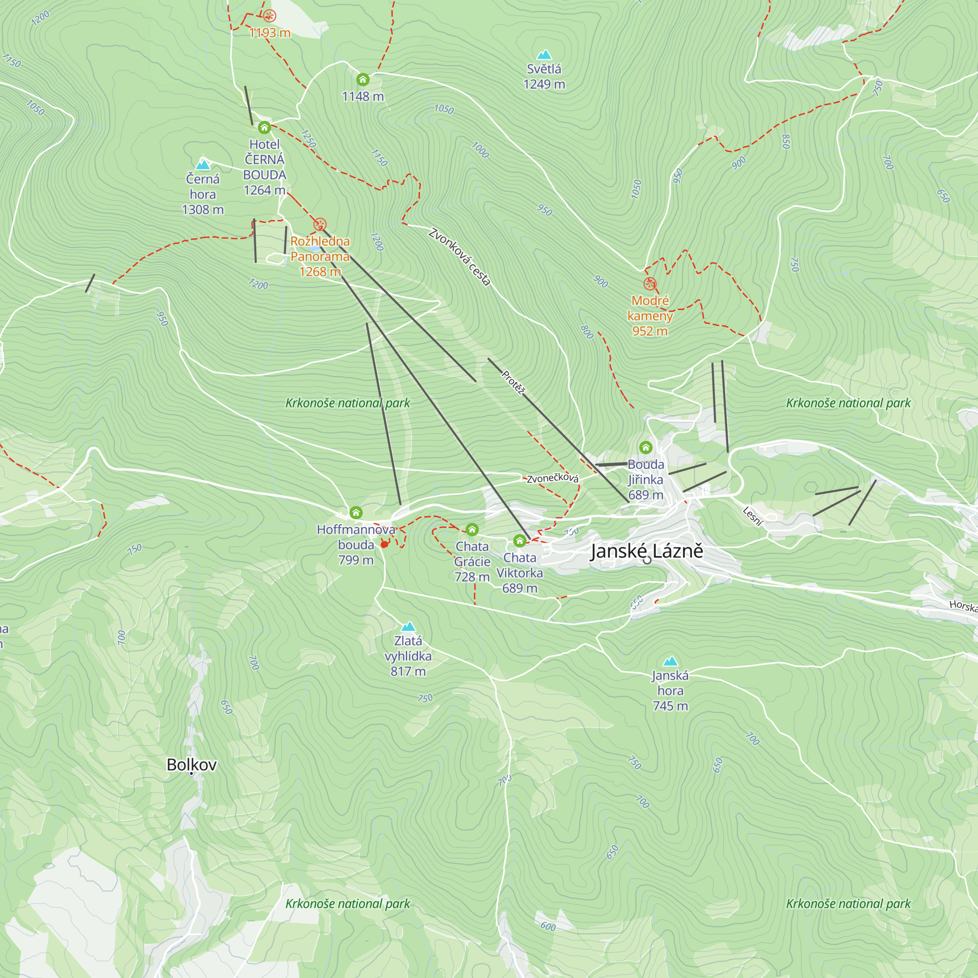 Ludvikova bouda map