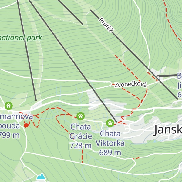 Map of Ludvikova bouda