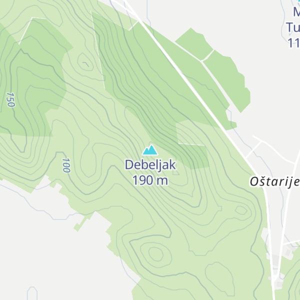 Map of Debeljak