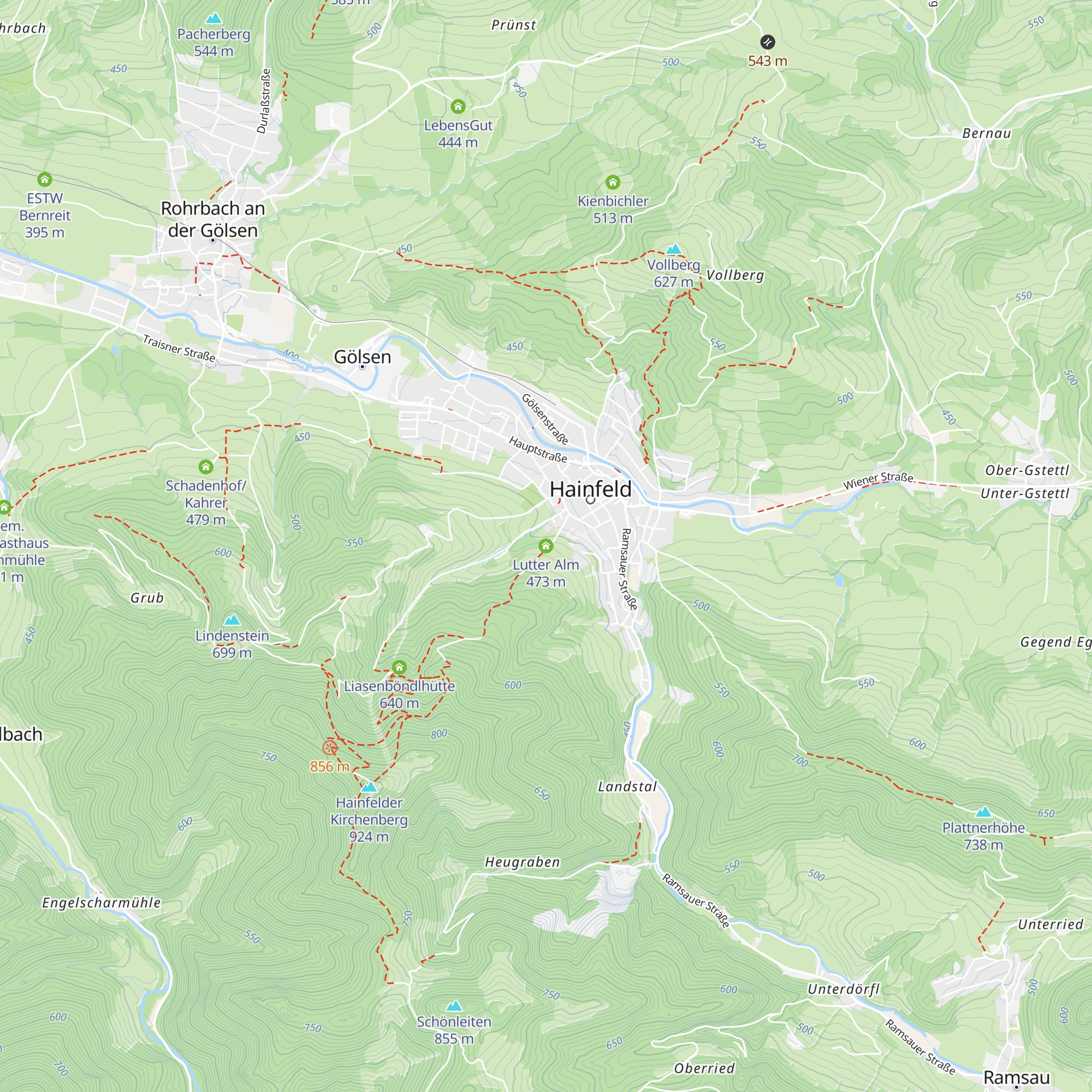 Lutter Alm map