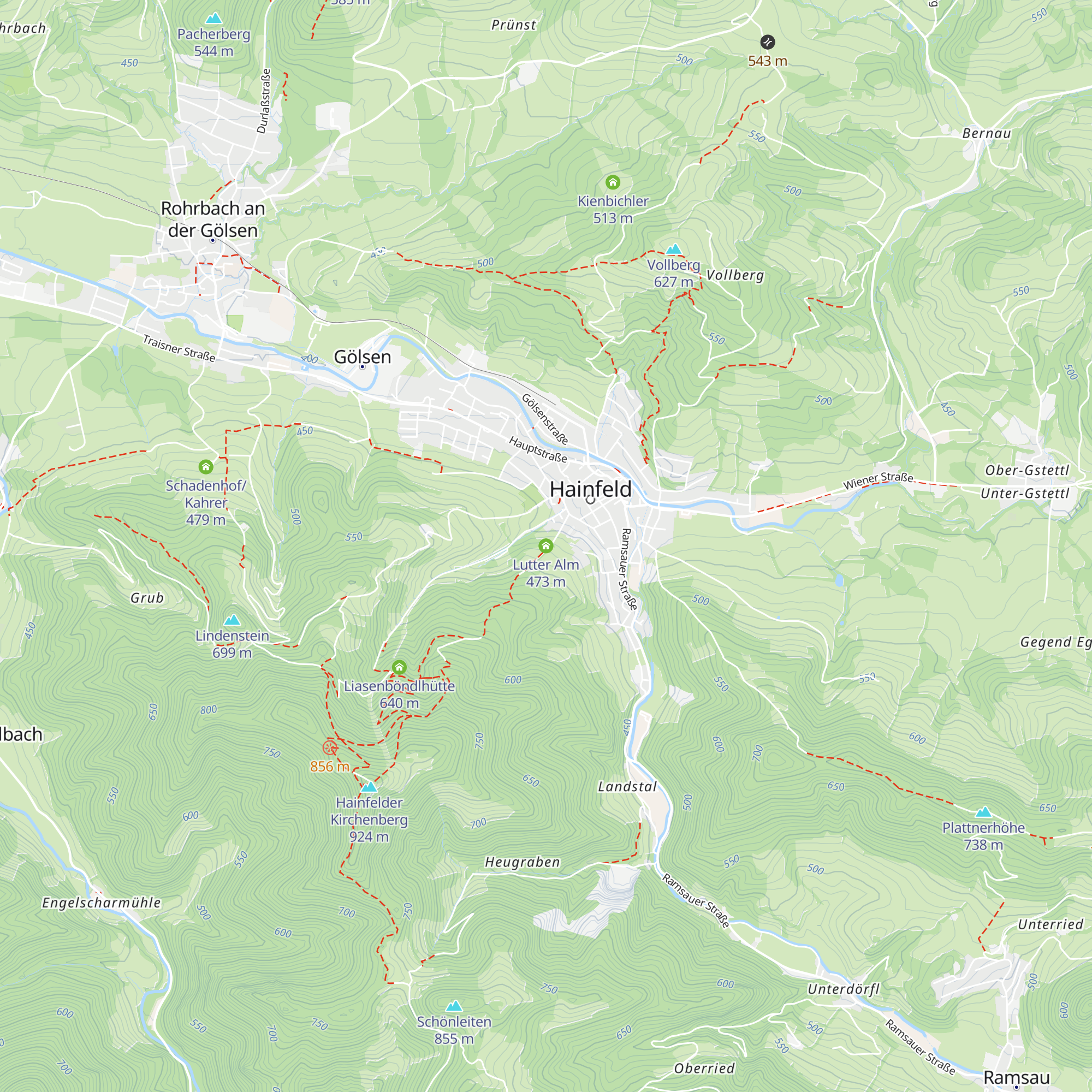 Lutter Alm map